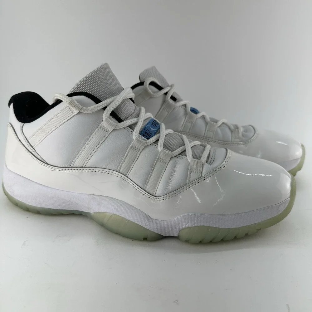 Nike Air Jordan 11 Retro Low Legend Blue Size 13 White AV2187-117 OG Box